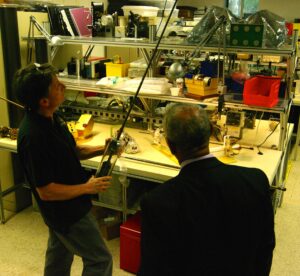 Paul Turin demonstrating Deployable Antennas and Whips