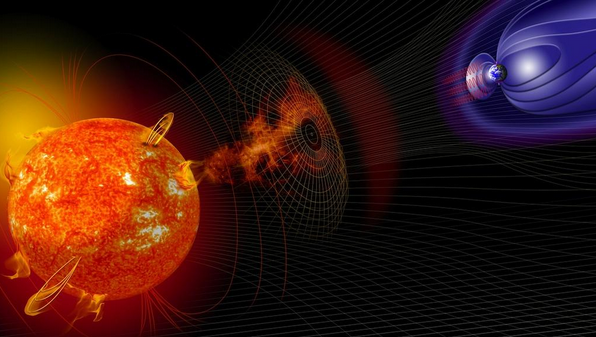 an image of the sun and its effect on Earth
