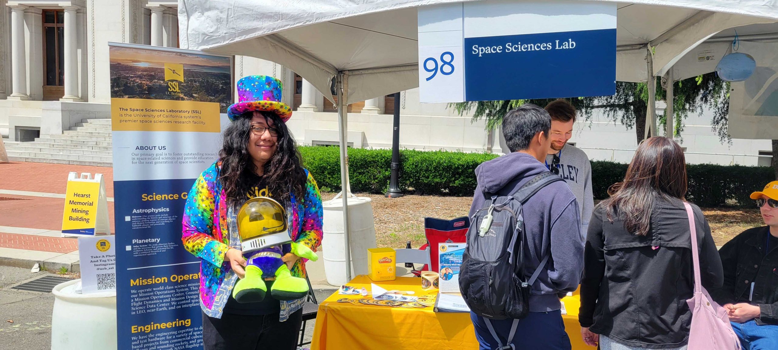 Selfie accessories at SSL's Cal Day table