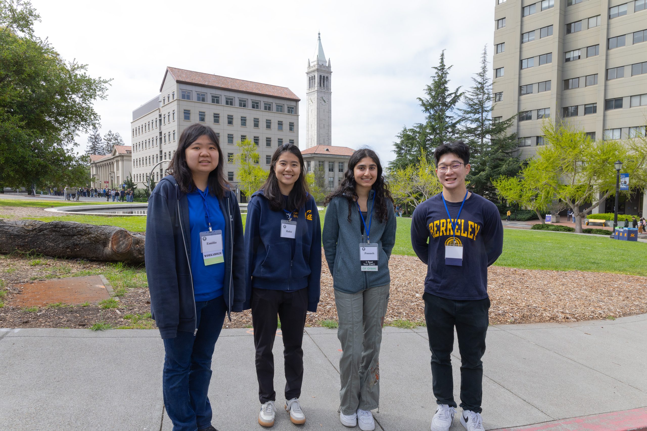 SSL undergrads Emilie Lo, Kefei Wu, Pooneh Zehtabfard and Tatsu Kurumiya