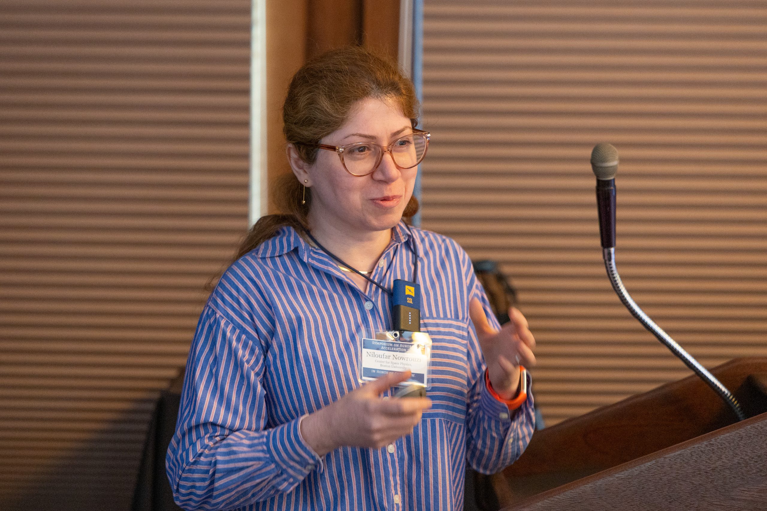 Niloufar Nowrouzi, Research Scientist, Boston University speaks at auroral symposium