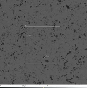 BSE image of a potential iron meteorite