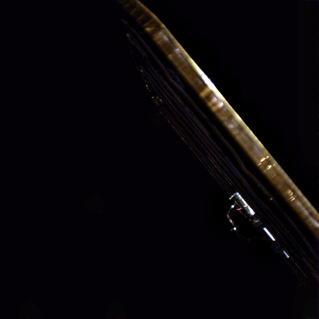 Visible light image of Gold's port solar array captured by VISION camera.